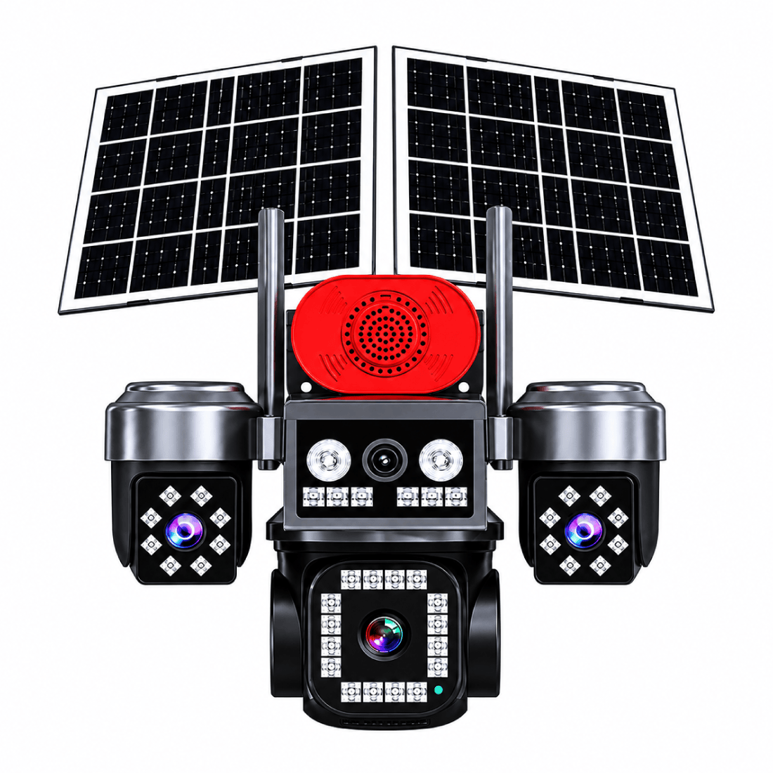 AOV V660 4G 4 Lens 3PTZ Solar Security Camera AOV V660 4G 4 Lens 3PTZ Solar Security Camera