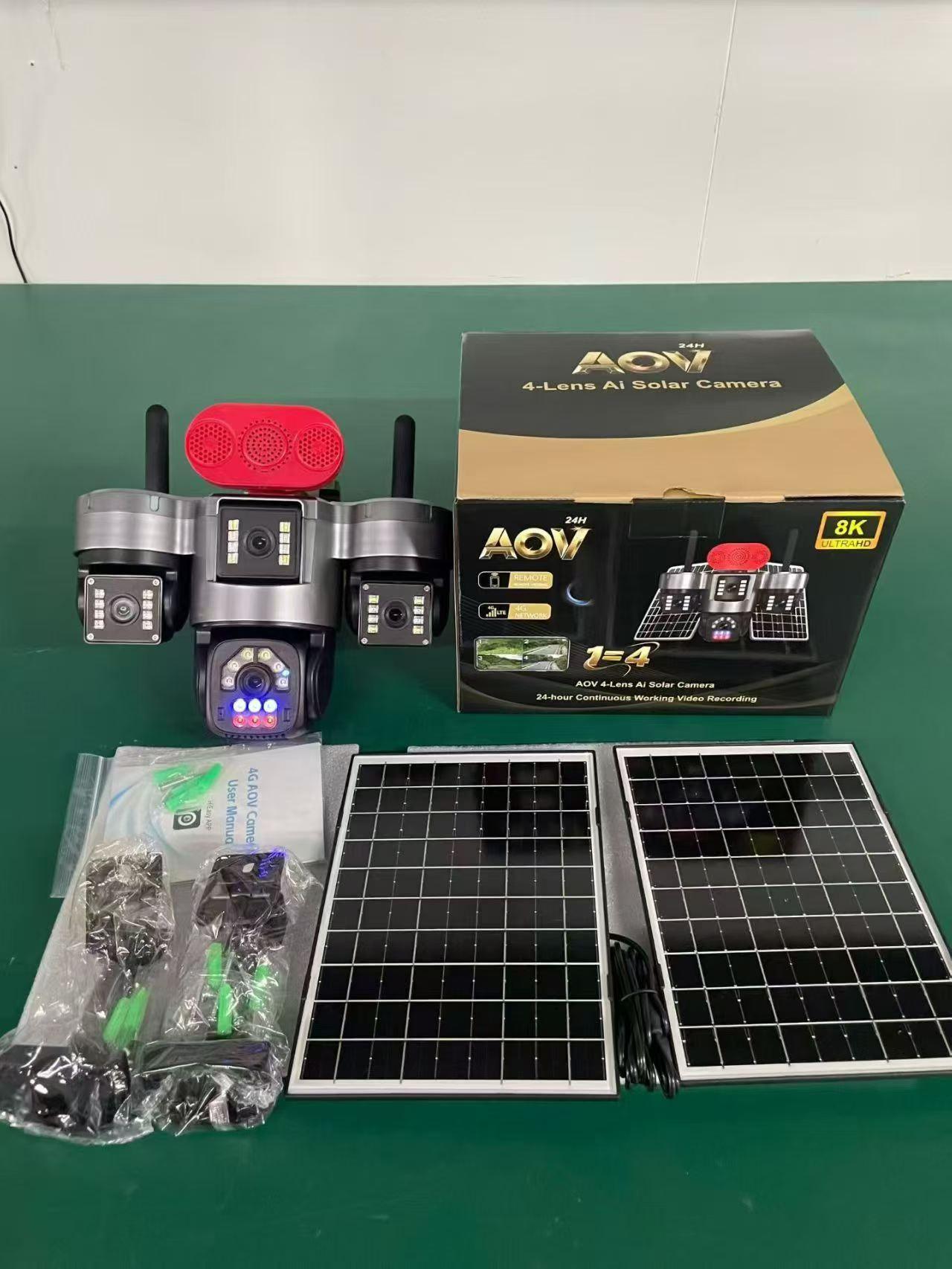 S6 4G 4 Lens 1PTZ Solar Security Camera | 4G CCTV photo review