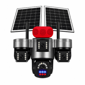 S6 4G 4 Lens 1PTZ Solar Security Camera